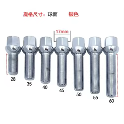 Tornillos de rueda M14x1,5 extra largos con asiento esférico