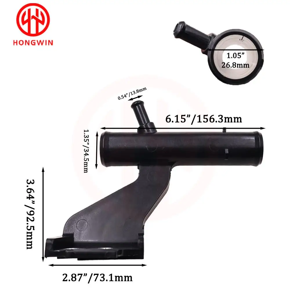 Detalle del conector de refrigerante para Toyota