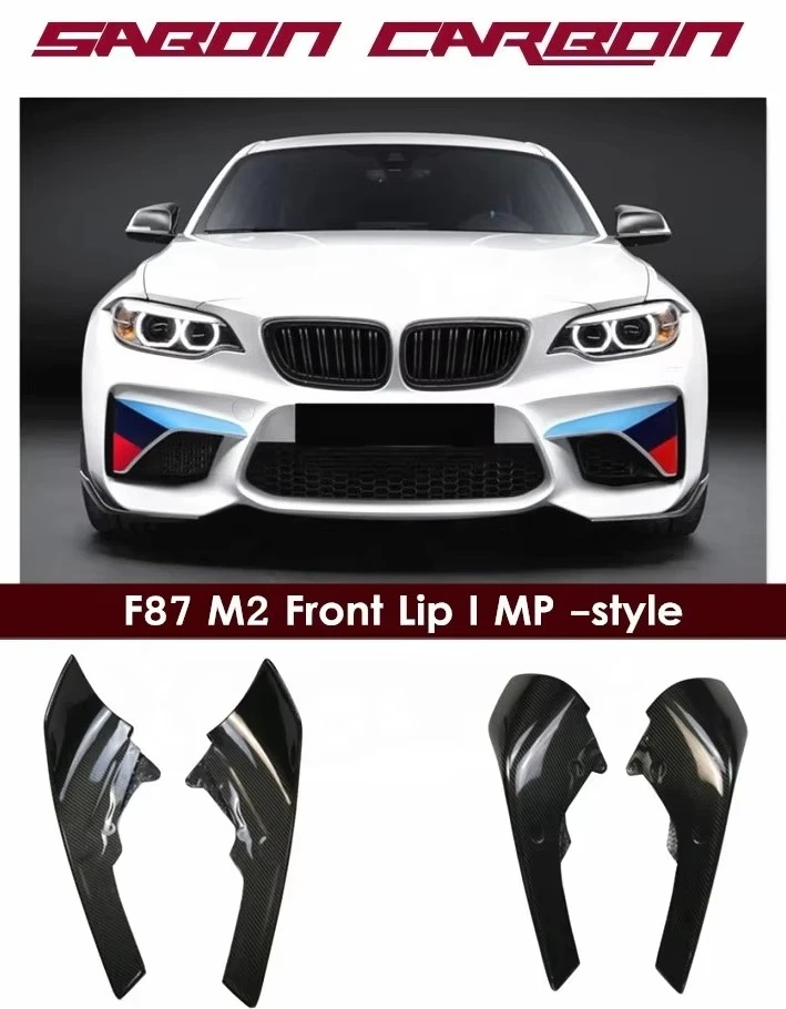 Labio delantero de fibra de carbono estilo M – BMW M2 F87 2018-2022 - imagen 2