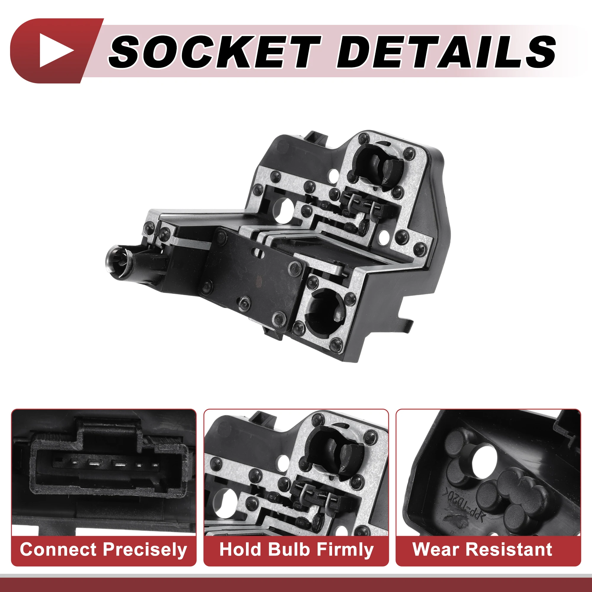 X Autohaux 1 pieza enchufe de luz trasera derecha para Peugeot 408 2010-2012 conector de bombilla de lámpara - imagen 3