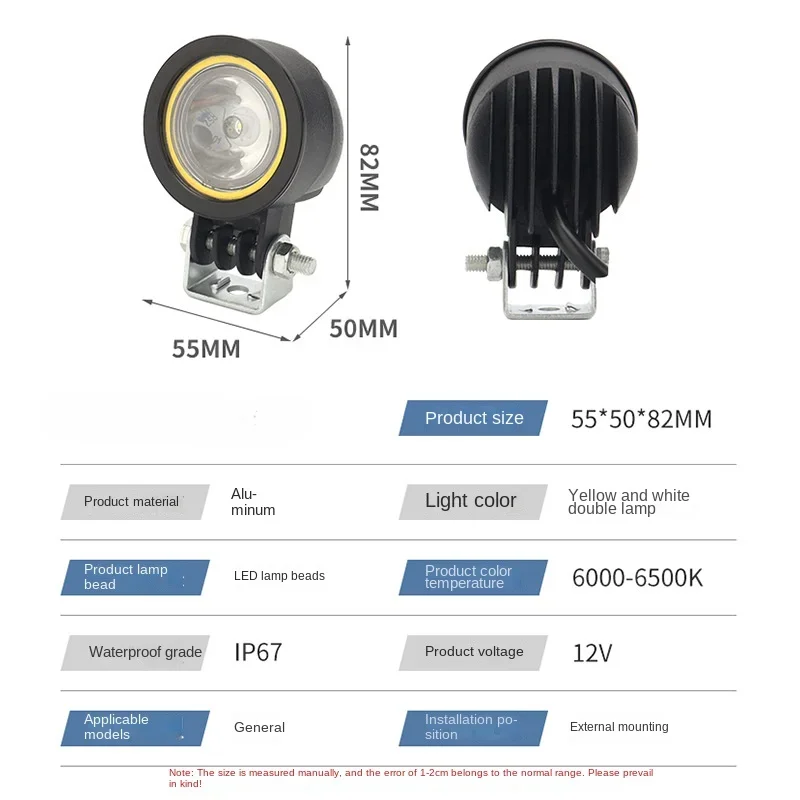 Faro LED doble haz para moto enduro todoterreno - imagen 3