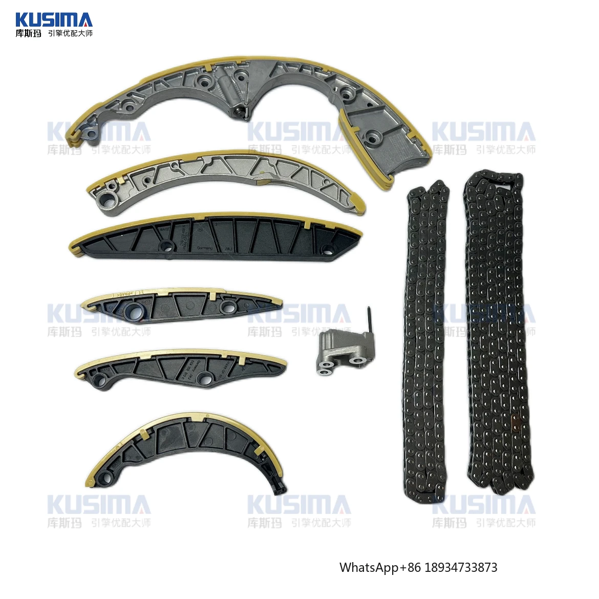 Kit piñón tensor cadena distribución Audi Q7 3.0 TDI CAS CRC BKS - imagen 4