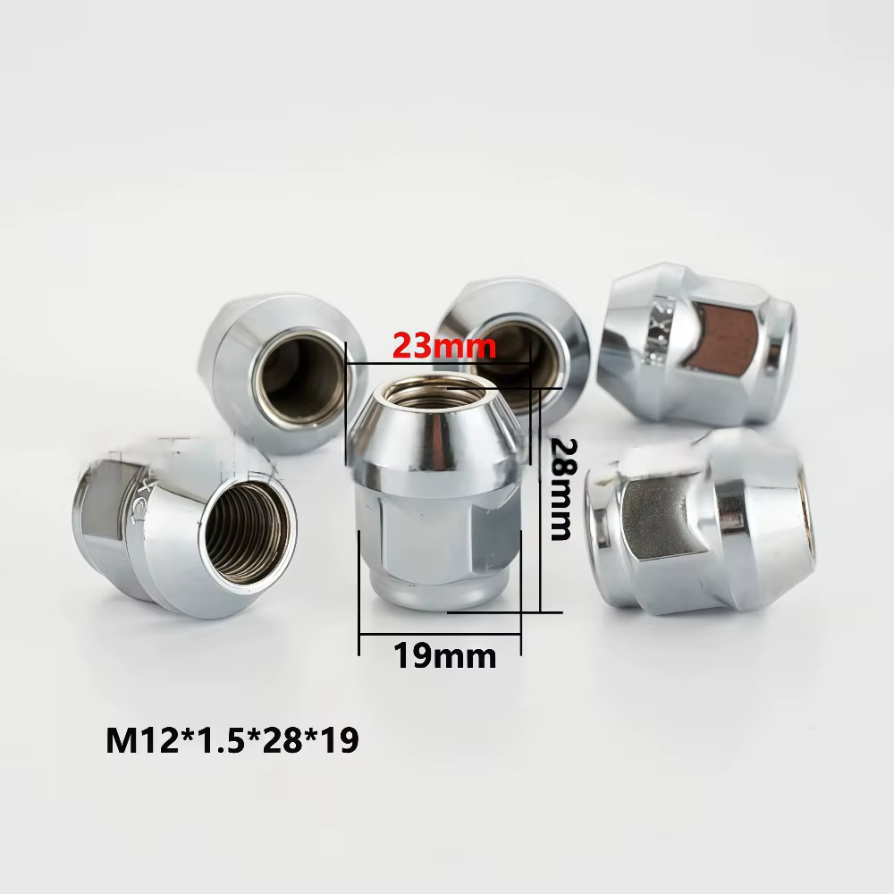 Tuercas de rueda M12x1,5 hexagonales 19 mm para Buick