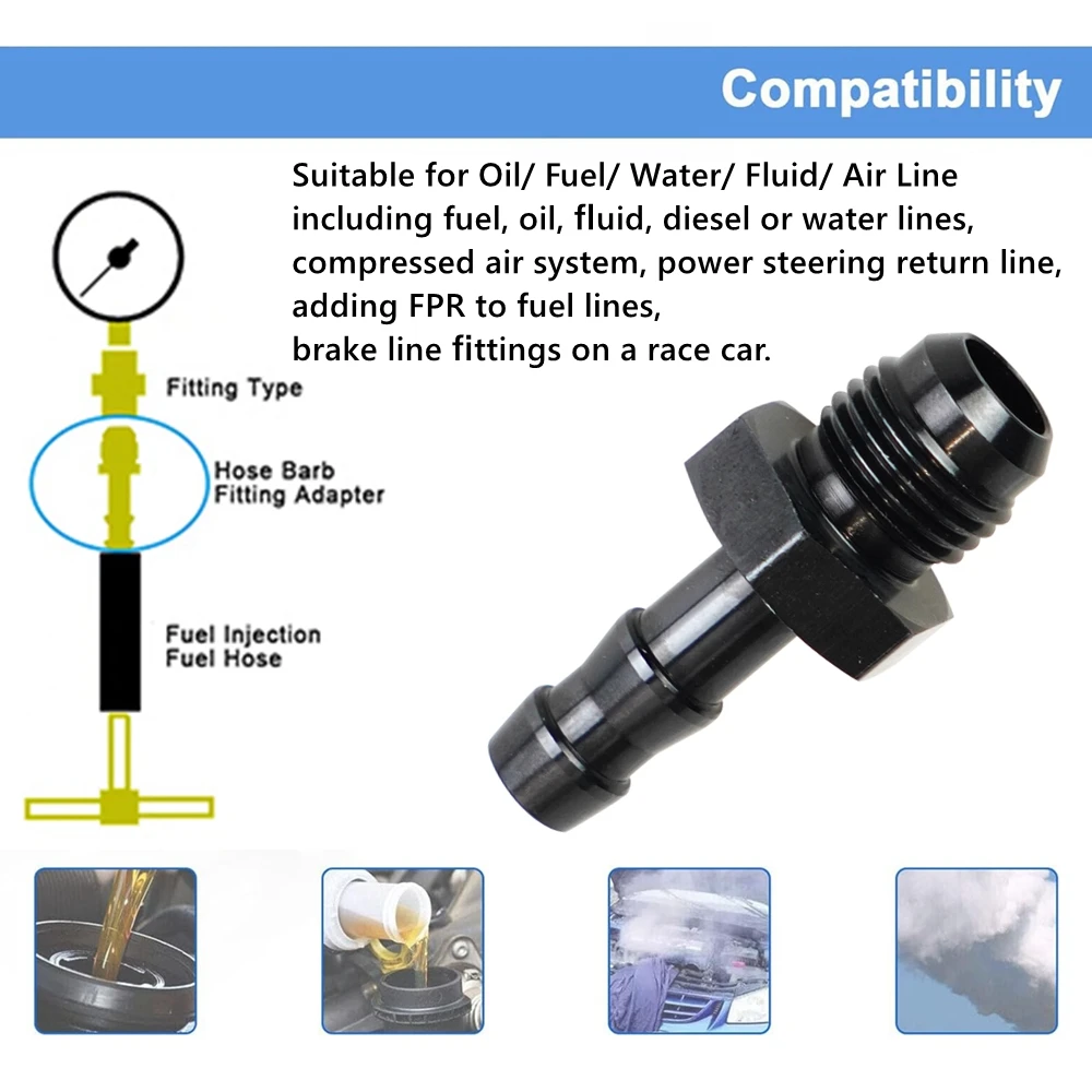 Conector rápido línea combustible AN6 – 3/8″ macho a 5/16″ hembra - imagen 5