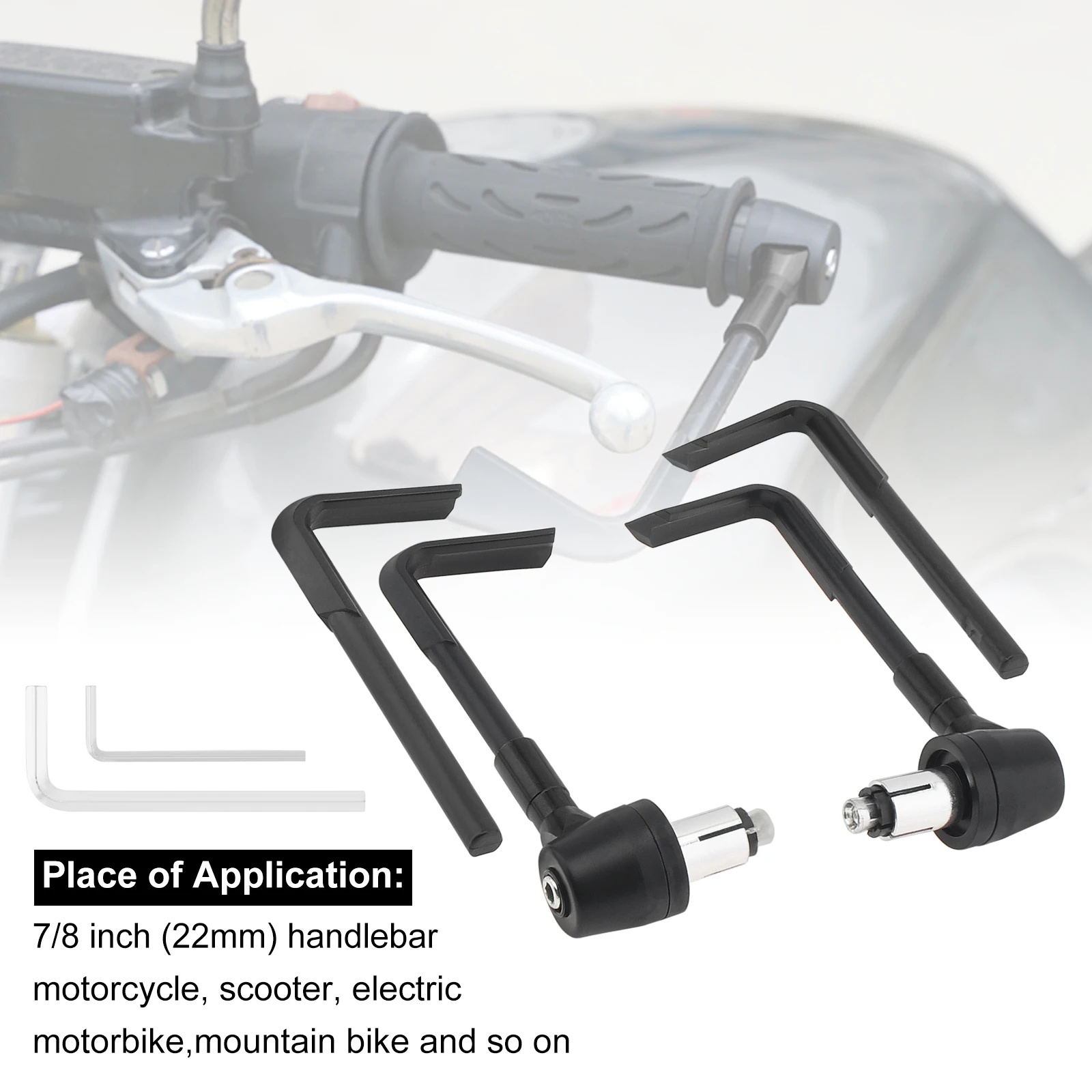 Protector ajustable de maneta de embrague y freno para moto 22 mm - imagen 5
