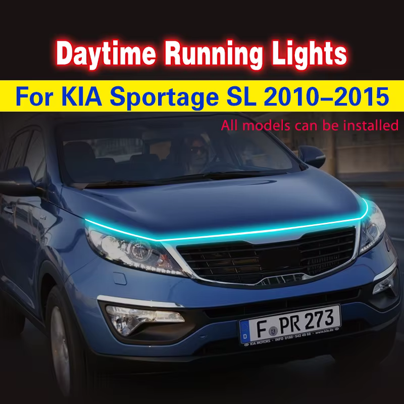 Tira LED DRL flexible para capó Kia Sportage SL 2010-2015