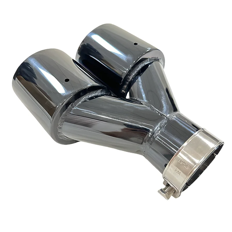 Tubo de escape de acero inoxidable doble salida con puntas - imagen 5