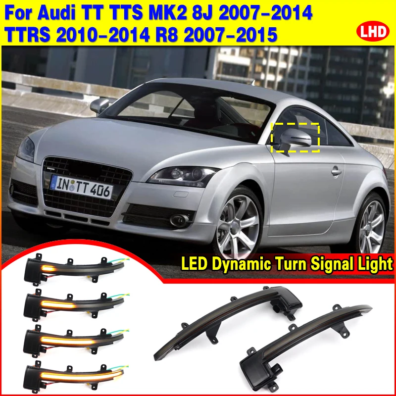 Intermitente LED dinámico para retrovisor Audi TT 8J 2007-2014