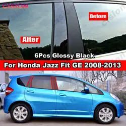Embellecedor pilar B/C fibra carbono Honda Jazz Fit GE 2008-2013