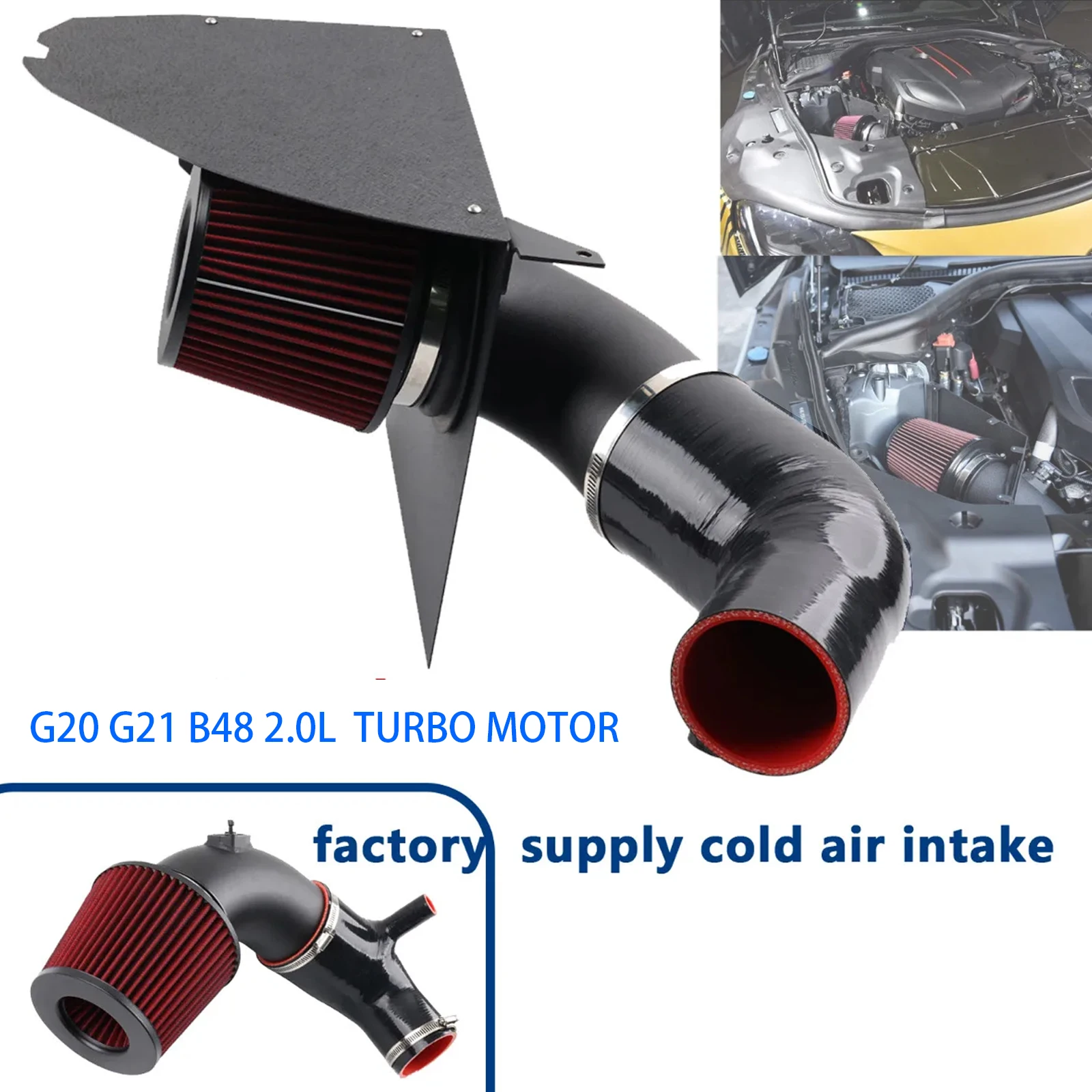 Tubo admisión frío MOTOR B4802 BMW Serie 3 G20 320i 330i 2.0T 2019+