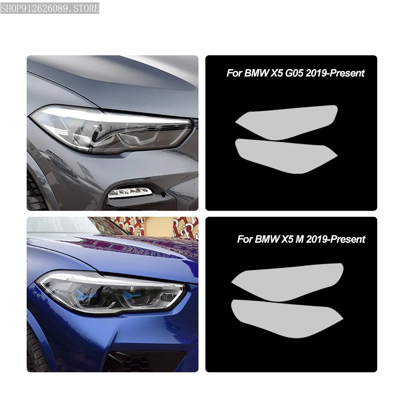 Película protectora faros tintado negro ahumado TPU – BMW X5 E70 F15 - imagen 2