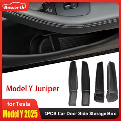 Organizador lateral de puerta TPE para Tesla Model Y Juniper 2025