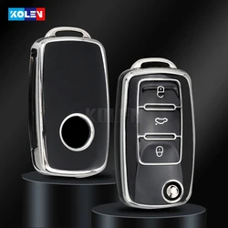 Funda de TPU para llave VW Polo, Golf, Skoda Octavia y SEAT León