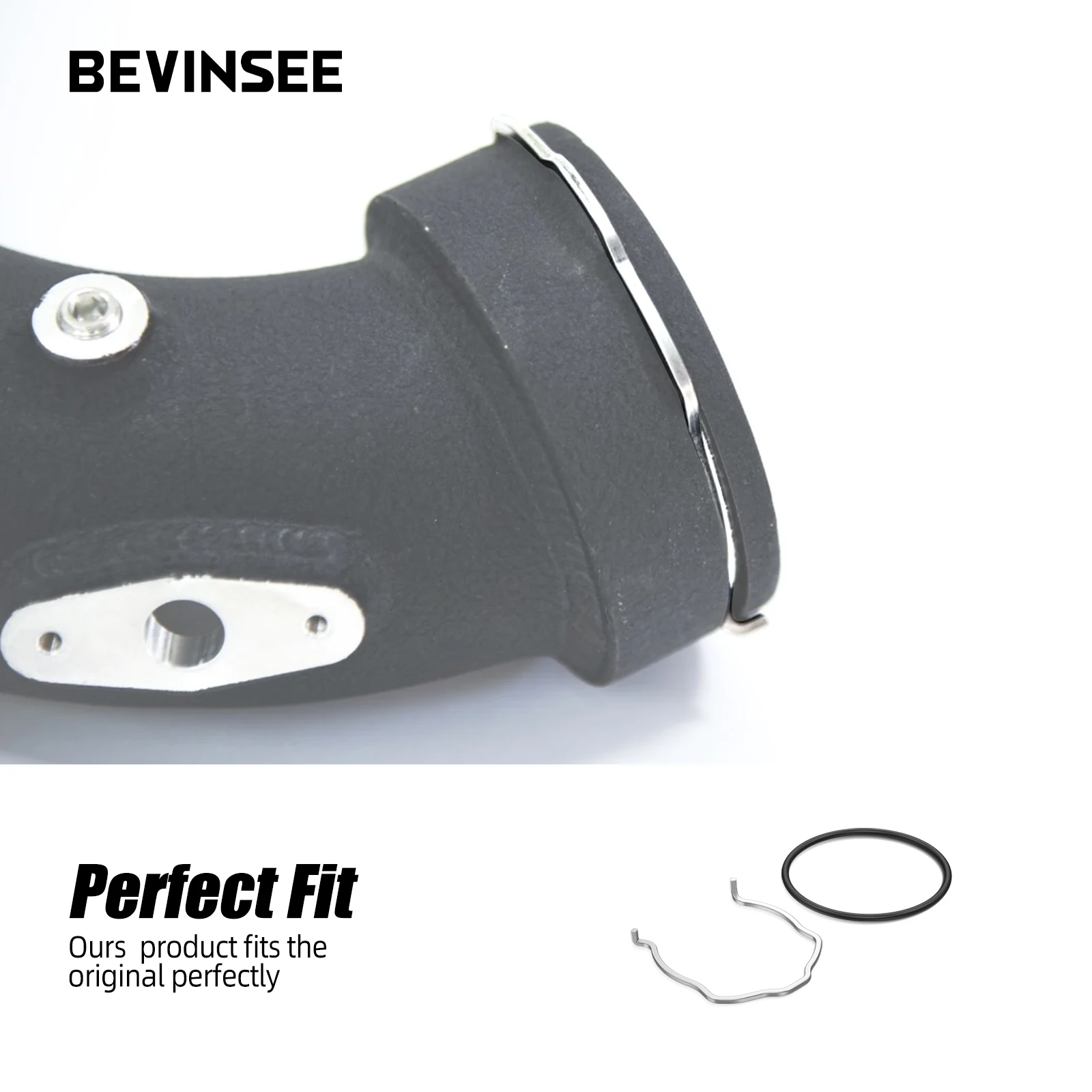 Tubo carga cuerpo acelerador con C-Clip y junta tórica – BMW N54 N55 - imagen 2