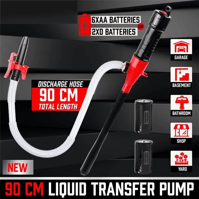 Bomba transferencia batería con boquilla flujo control – aceite coche - imagen 4