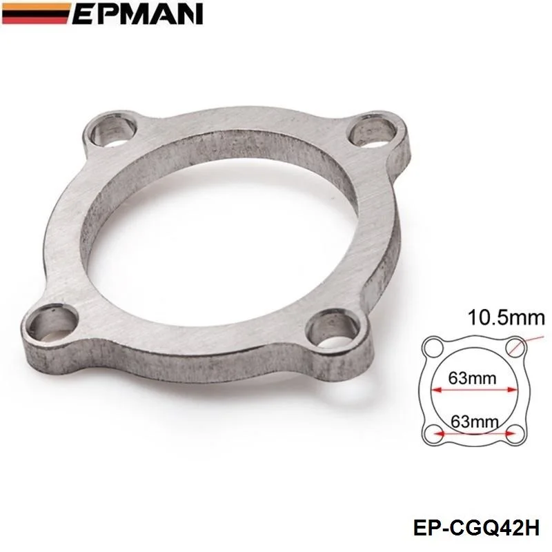 EPMAN Brida de escape turbo 2,5 pulgadas, 4 tornillos T3/T4 GT35 - imagen 2