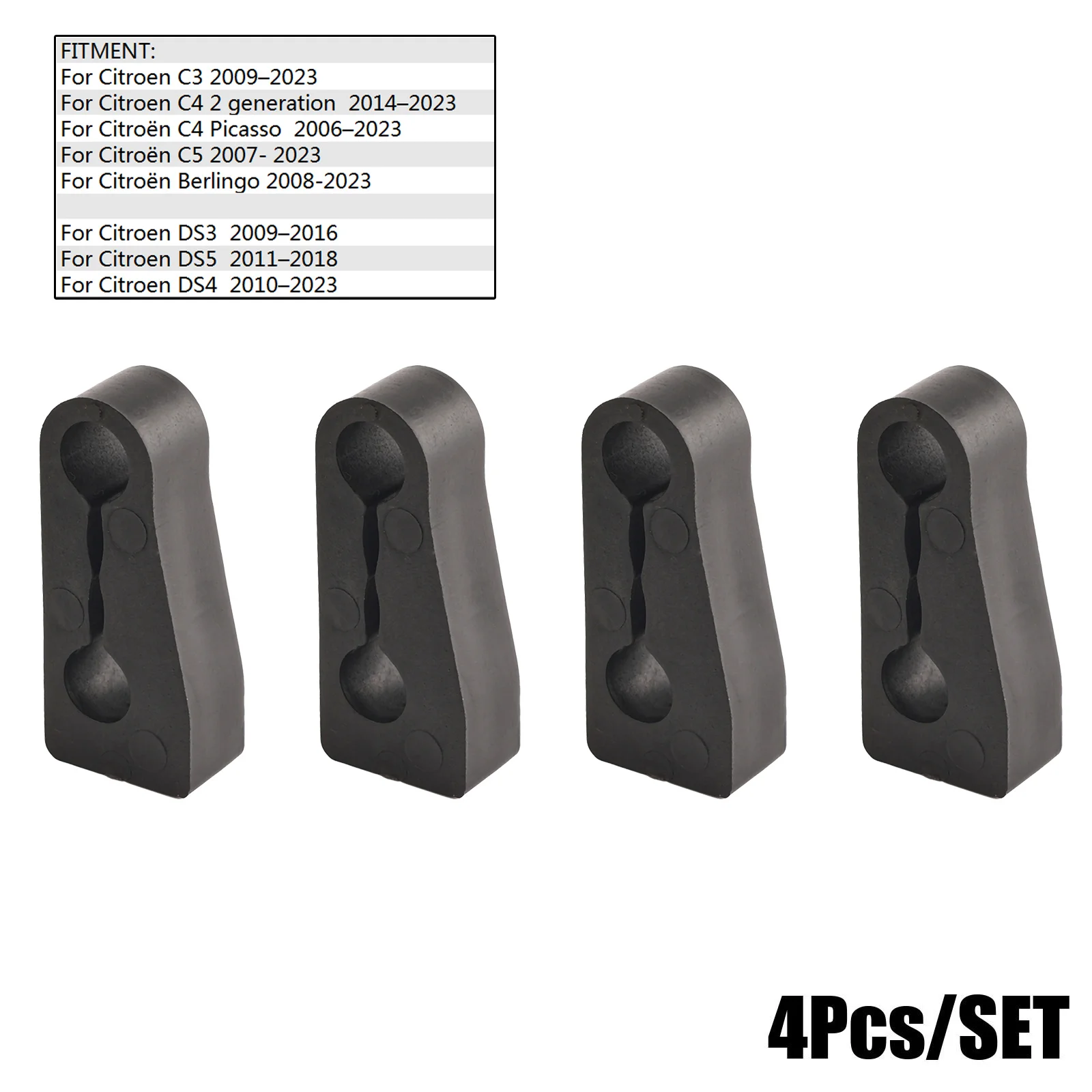Silentblocks puerta Citroën C3 C4 Picasso – kit amortiguadores sonido ruido - imagen 2