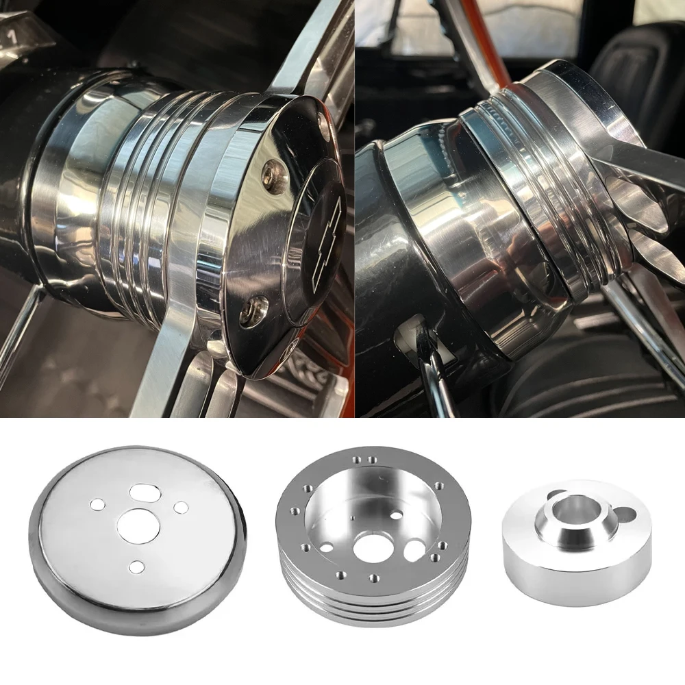 Adaptador cubo volante billet pulido – Chevrolet 1957-1963 1967-1968 - imagen 2