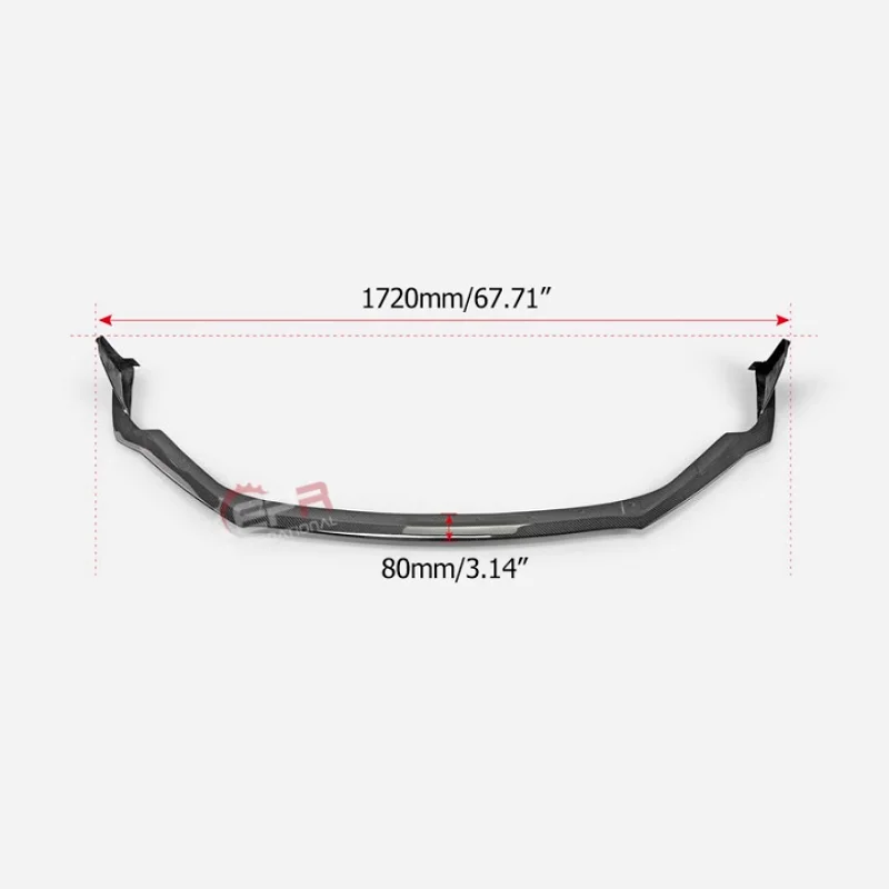Labio delantero efecto carbono estilo STI para Subaru BRZ ZD8 - imagen 4