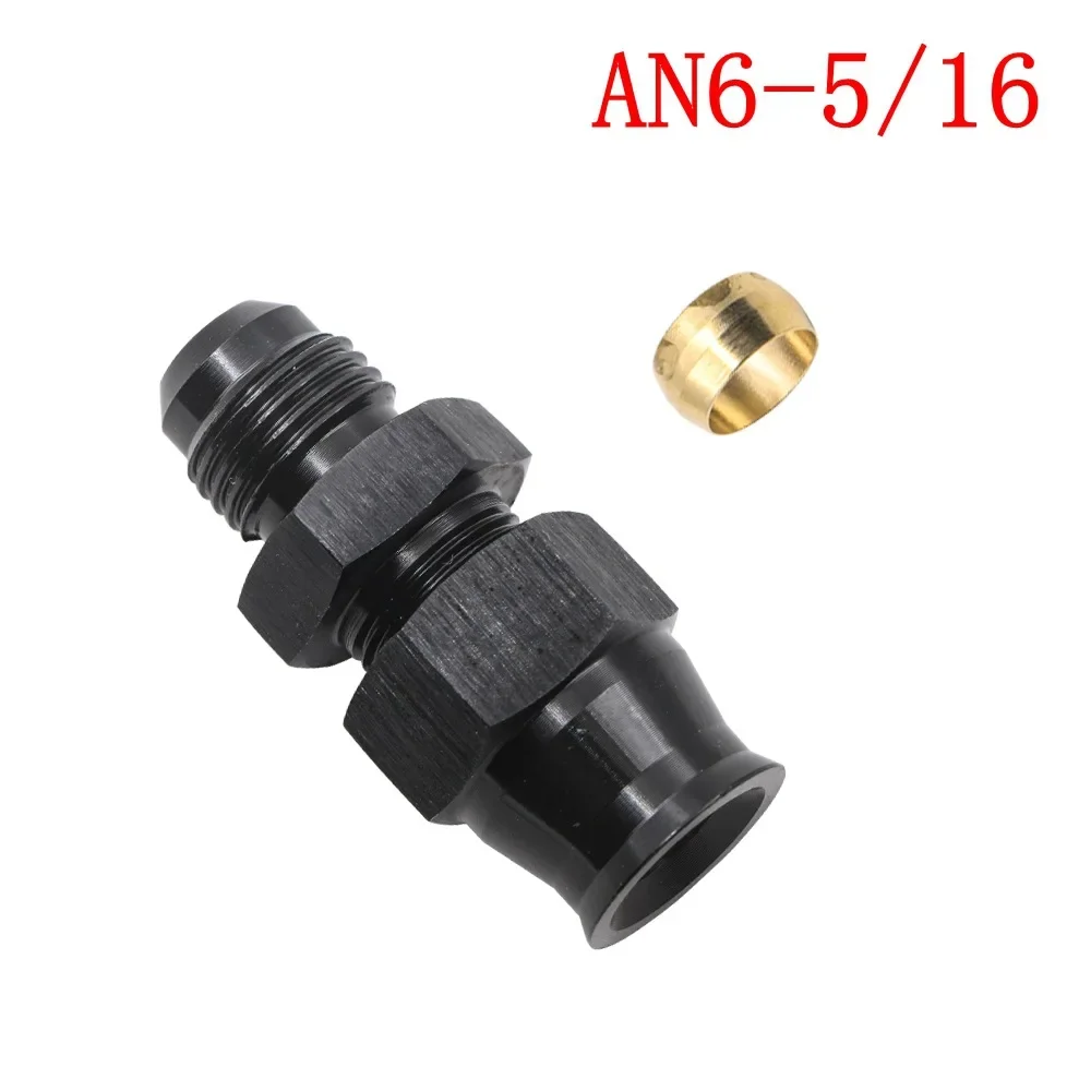 Racor de combustible universal aluminio AN6 hembra para tubo 3/8-5/16