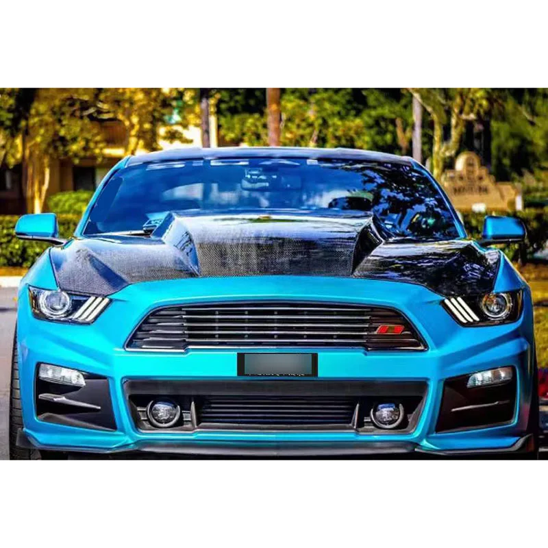 Capó de fibra de carbono Ford Mustang 2015-2017 instalación perfecta - imagen 4