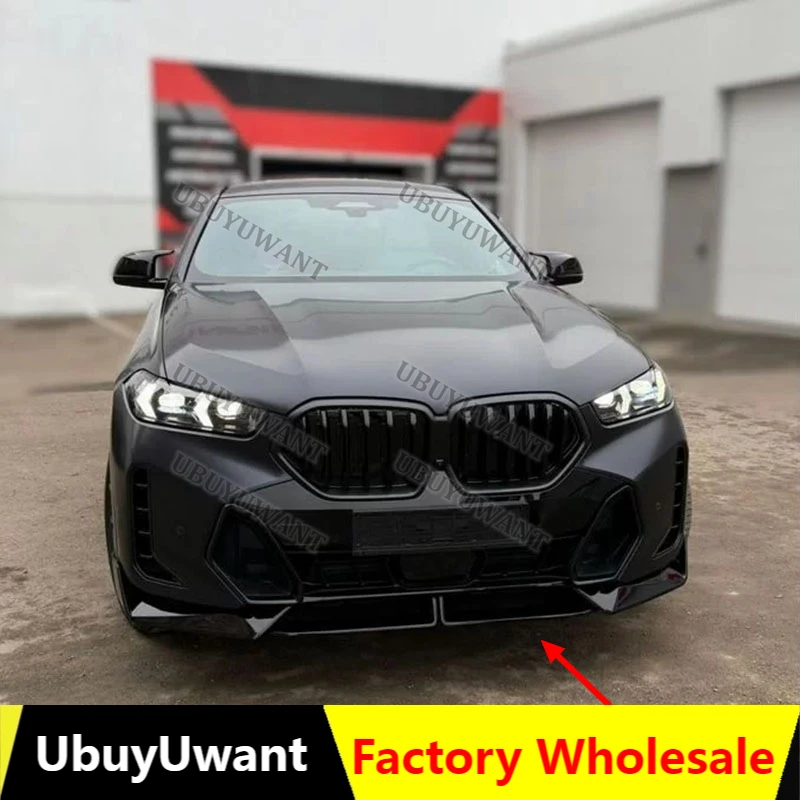 3x ABS labio delantero BMW X6 G06 LCI M Sport 2023-2025 alerón divisor Kits carrocería