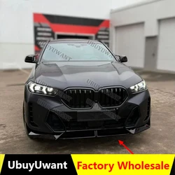 3x ABS labio delantero BMW X6 G06 LCI M Sport 2023-2025 alerón divisor Kits carrocería