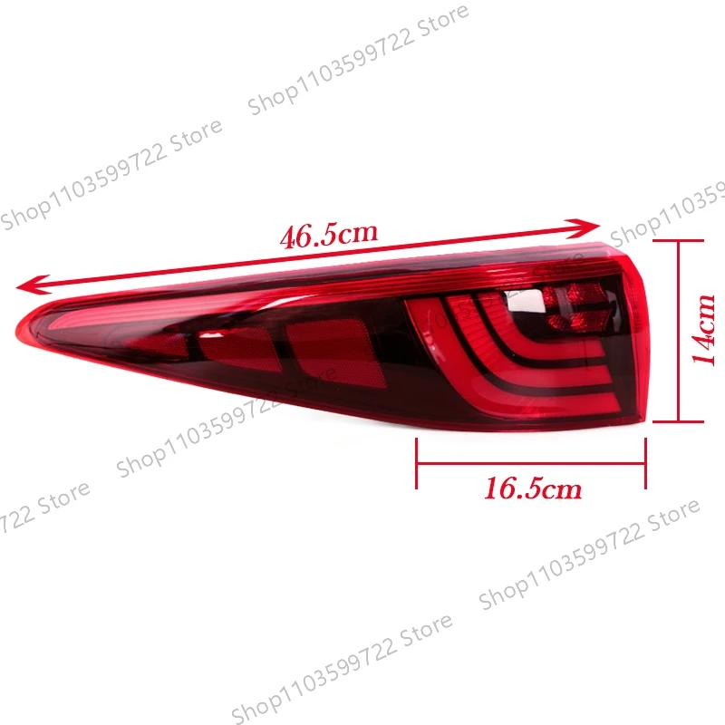 Vista frontal del conjunto de luces traseras LED para KIA Sportage KX5