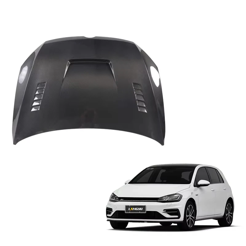 Cubierta de motor Langyu de fibra de carbono para Volkswagen Golf 7