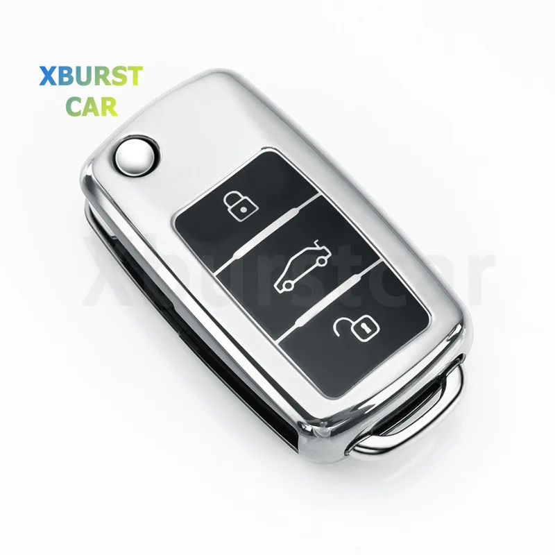 Funda de llave TPU para Volkswagen, Skoda y SEAT