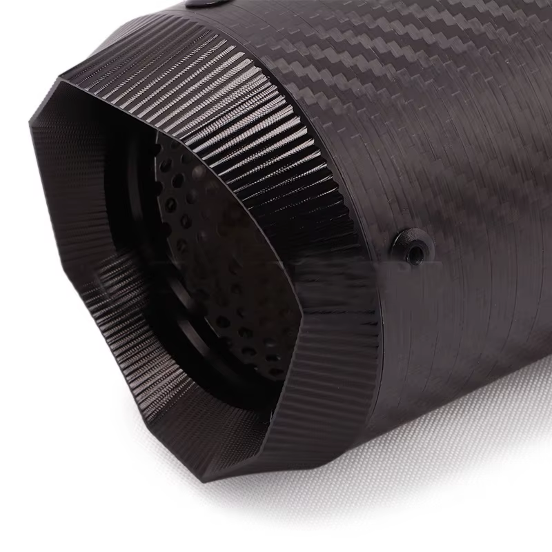 Silencioso universal de 60 mm de fibra de carbono con DB killer - imagen 2