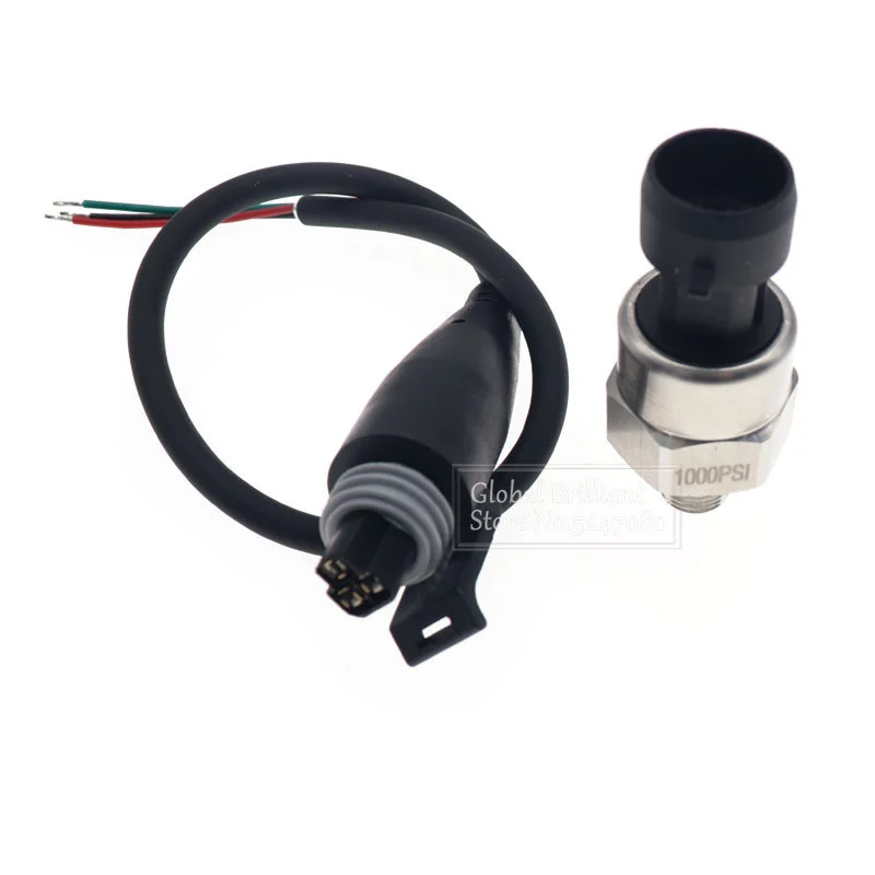 Detalle del conector sellado y cableado del sensor