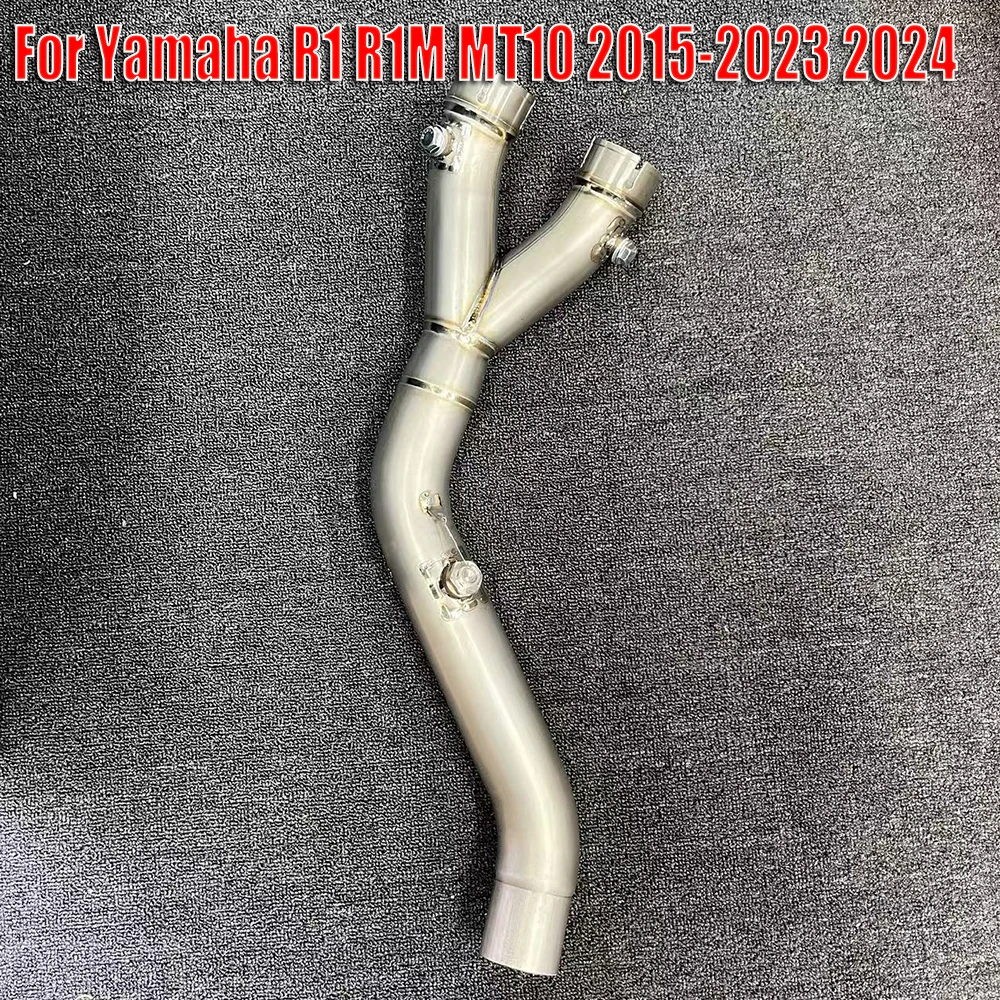 Tubo intermedio de escape de titanio Yamaha YZF-R1, R1M y MT-10