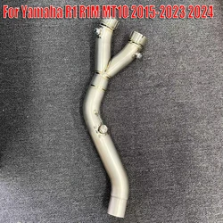 Tubo intermedio de escape de titanio Yamaha YZF-R1, R1M y MT-10