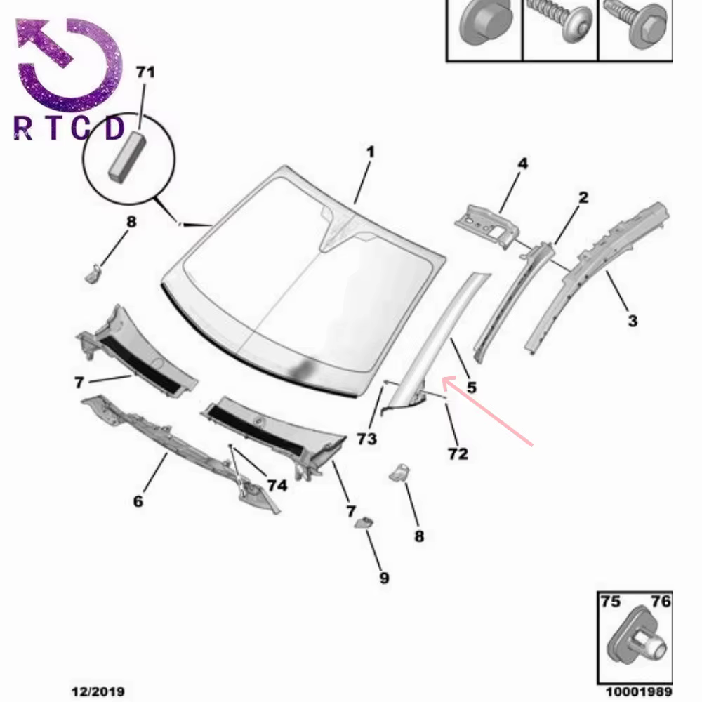 Tira decorativa delantera para Citroën C5 Aircross