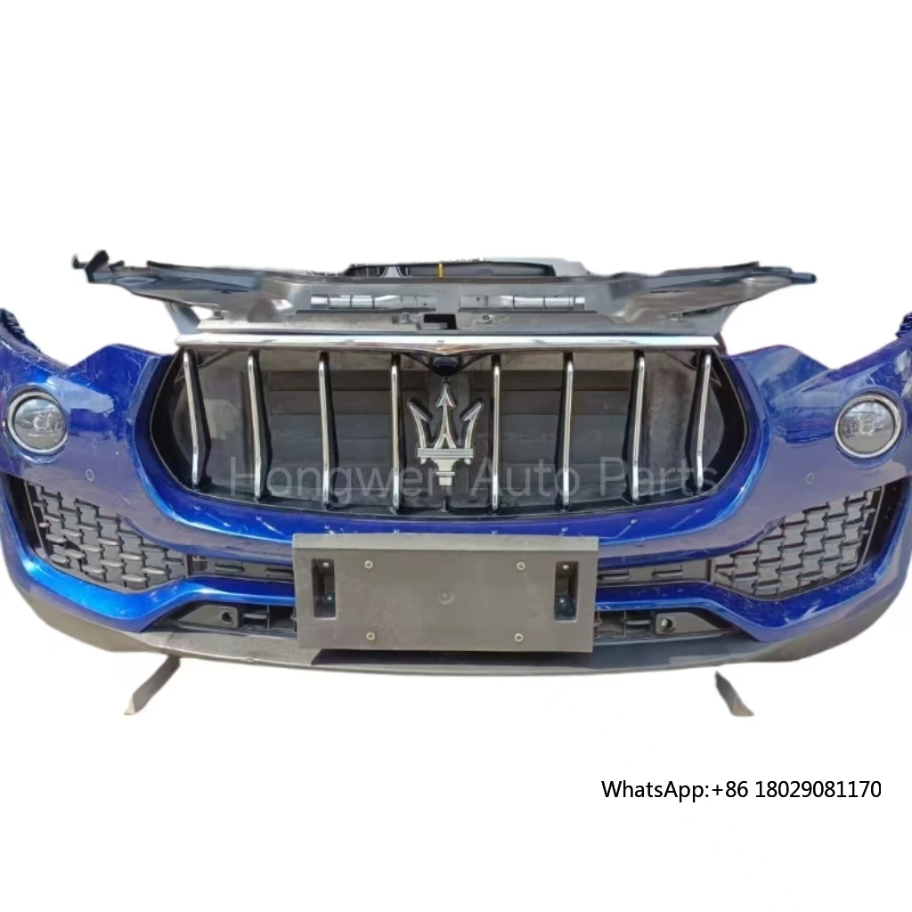 Usado al por mayor para parachoques de coche Maserati Levante con rejilla, lámpara antiniebla, marco de tanque de agua, haz de condensador, piezas de automóvil de alta calidad
