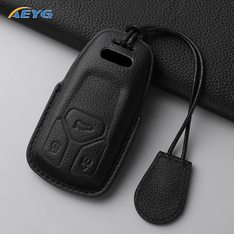 Funda de cuero para llave Audi A4 B9 A5 A6 Q5 TT – Carcasa llavero - imagen 4