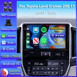 Radio Android 15 con CarPlay y WiFi para Toyota Land Cruiser 200