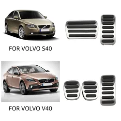 Cubiertas de pedales Volvo V40, XC40, C30 y C70 de acero inoxidable
