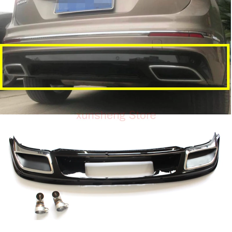 Difusor trasero doble salida VW Tiguan 2017-2019