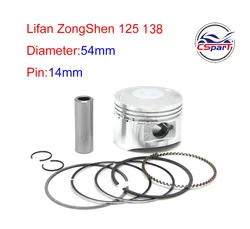 Kit anillos de pistón 54mm dirt bikes Lifan ZongShen 125-138cc