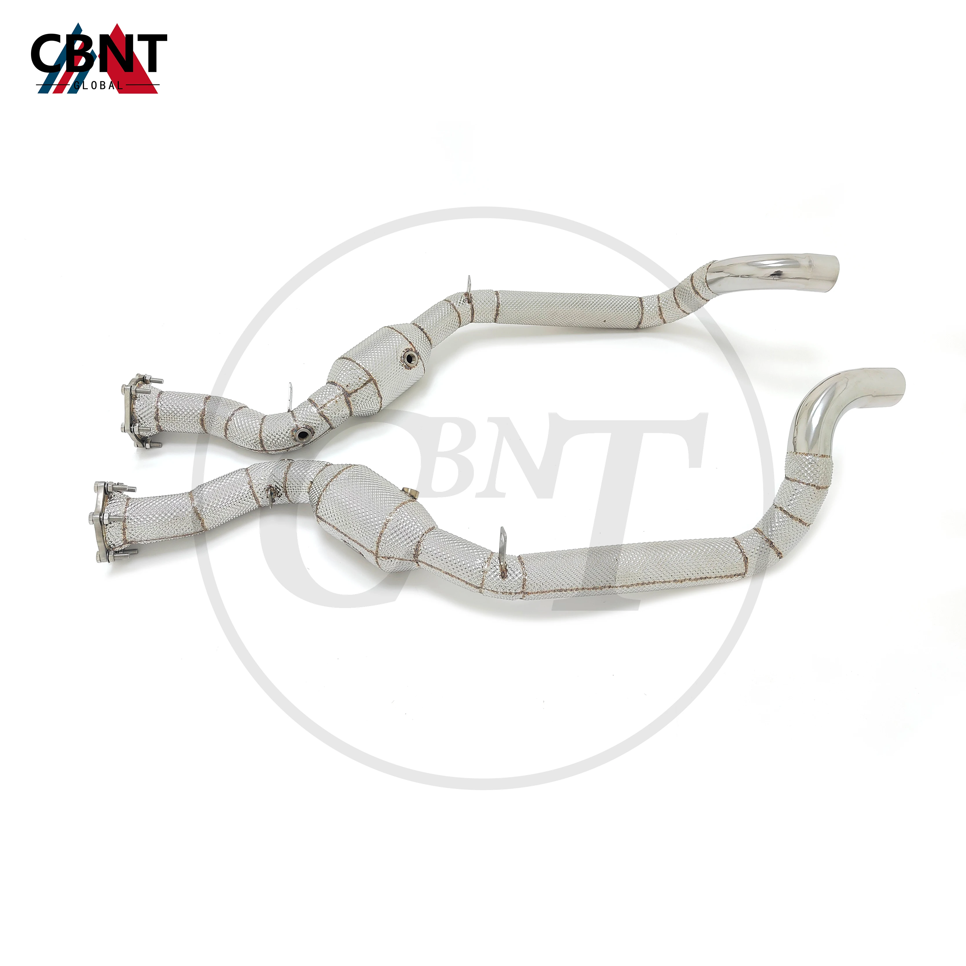 Tubo de escape CBNT con protector térmico para Porsche Panamera 4.8T