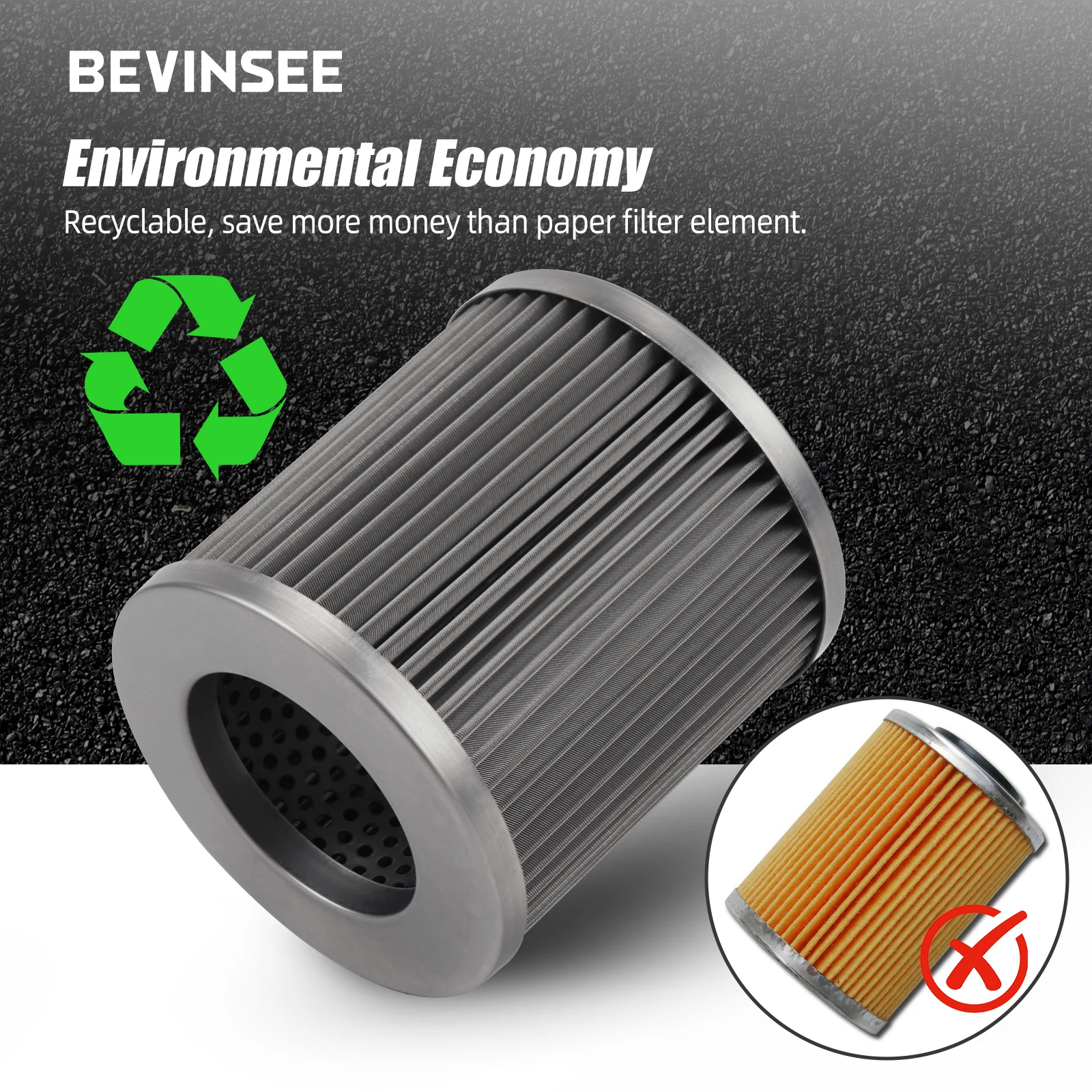 Filtro de aceite BEVINSEE para BMW N54 y N55 - imagen 3