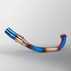 Silenciador de tubo de escape modificado para motocicleta, XMAX 300, codo SUS304, 2017-2023