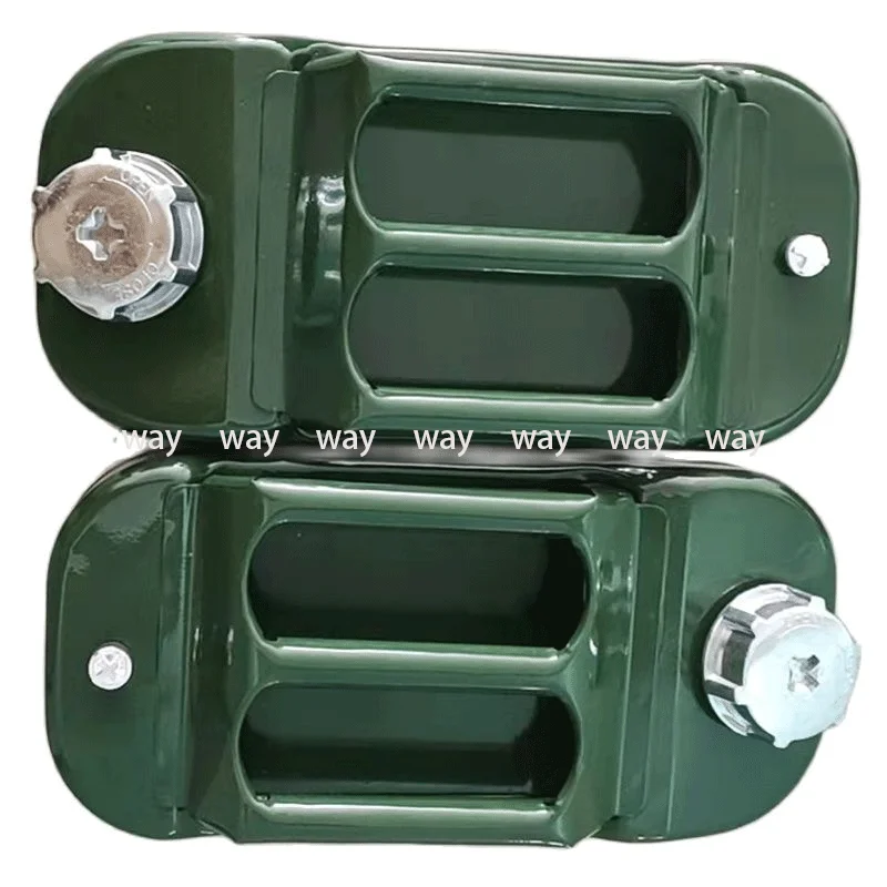 Tanque Jerry de Metal de 30L, latas de combustible de acero inoxidable, soporte de depósito de gasolina para coche con 3 asas, caño de aleación de aluminio, tanque de almacenamiento - imagen 4