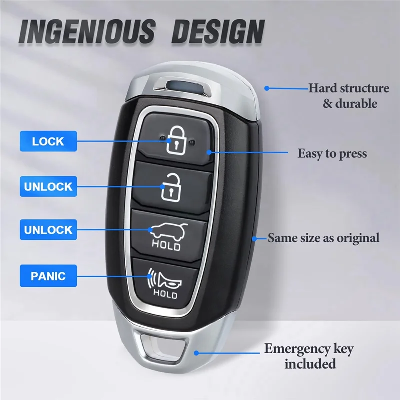Llave inteligente Hyundai Kona 95440-J9000 ID47 433 MHz - imagen 4