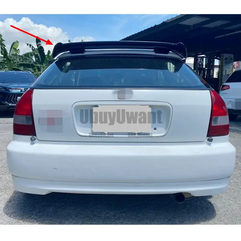 Alerón trasero ABS negro para Honda Civic 1996-2000 – Techo - imagen 5