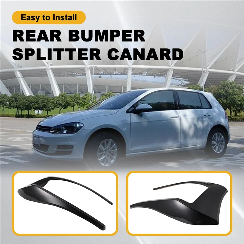 Divisor de parachoques trasero Canard Golf 7 MK7 GTD 2012-2015 - imagen 2