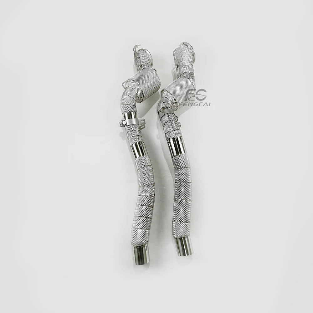 Bajante de escape inoxidable de alto flujo para Ferrari 812 6.5 L - imagen 2