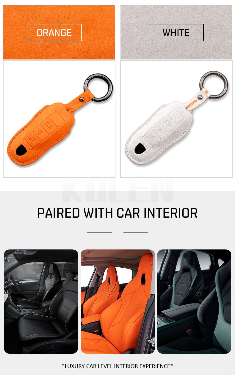Accesorio Fob de cuero para mando Porsche